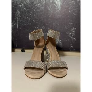 Jeffrey Campbell Lindsay Heels Silver Crystals Size 7